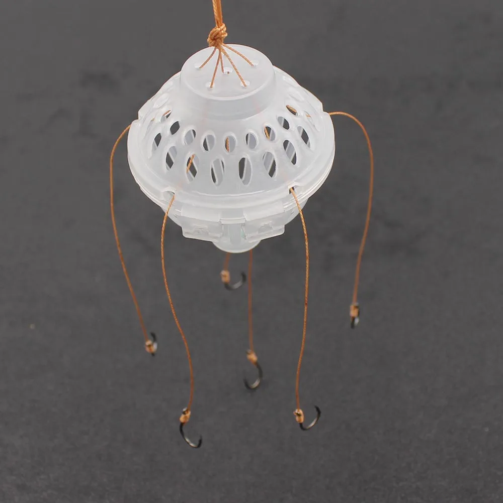 DONQL рыболовный крючок фонарик приманка чехол 6 в 1 взрыв с бородкой для зимней