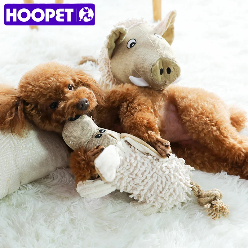 HOOPET, плюшевая игрушка для домашних животных, игрушка для жевания, интерактивный писк, свинья, черепаха, кролик, Игрушки для маленьких и больших собак