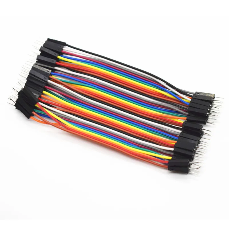 40pcs=1lot 10cm 2.54mm 1pin Male to jumper wire Dupont cable | Обустройство дома