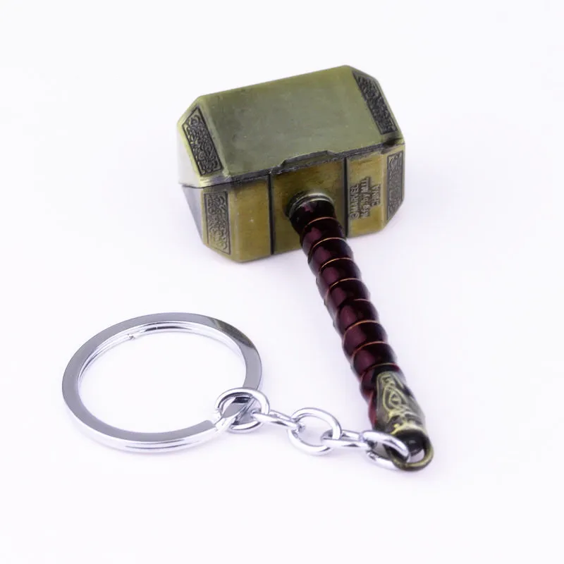 k10-2 Мстители эндшпилл брелок, Тор's Hanmmer Mjolnir эмалевый брелок кулон для мужчин автомобиль женщин сумка аксессуары - Цвет: k10-2