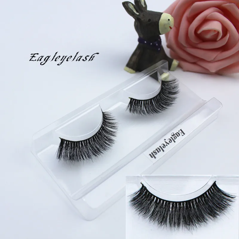 Черные толстые ресницы ручной работы красивые натуральные грязные короткие