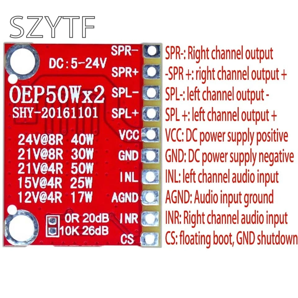1 шт. OEP50W * 2 Мини цифровой усилитель модуль супер доска Diy Kit 50Wx2 TDA7498 TPA3116D2|diy kit|amplifier