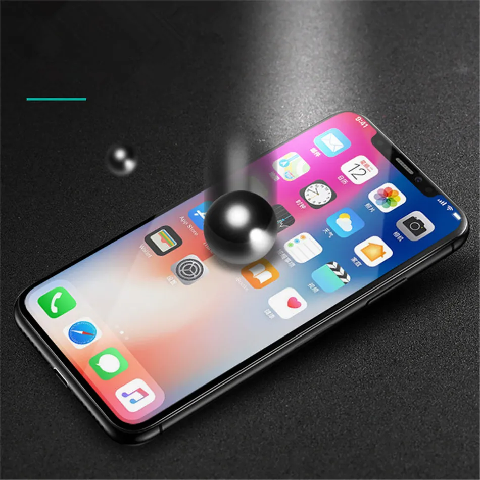 LITBOY 3D экран протектор Закаленное стекло для iPhone X край Полное покрытие для iPhone 10 X Закаленное стекло Защитная пленка