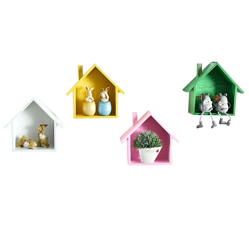 Подвесные полки в стиле ретро декор для комнаты стеллажи хранения симпатичная