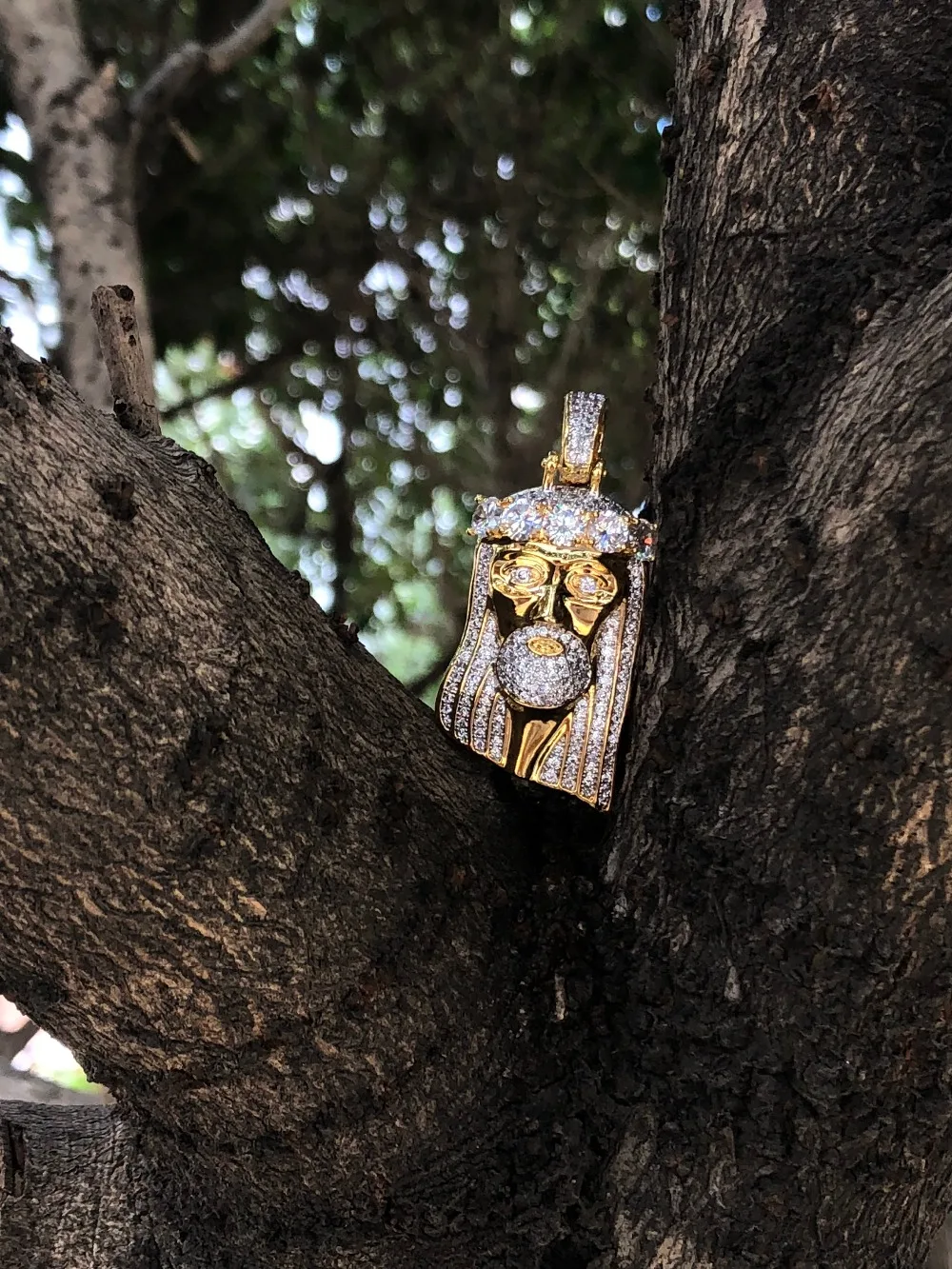 Кулон в стиле хип-хоп с изображением Иисуса на лице | Украшения и аксессуары