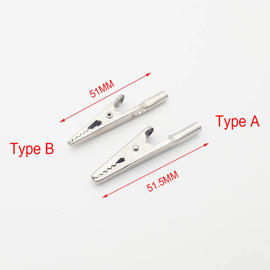 Металлический зажим типа крокодил с круглым хвостом Электрический для