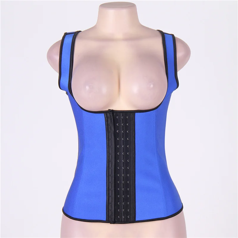 

AJ2220 Plus Size 4 Steel Bones Latex Corset Girdle Vest Waist Cincher Body Shaper Shapewear Corset Slimming Waist latex Corset