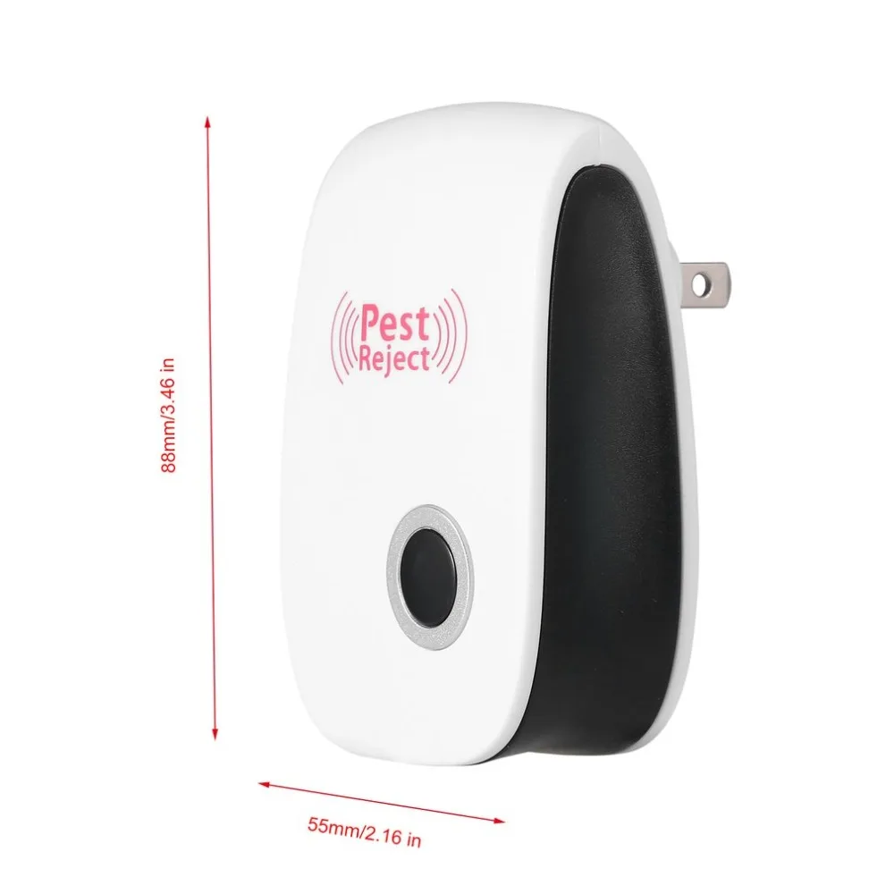 

Electric Ultrasonic Anti Mosquito Insect Pest Reject Mouse Repellent Repeller Practical Home Appliances US EU Plug