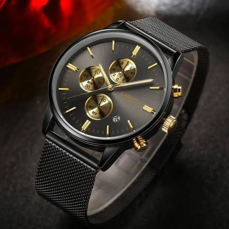 LIANDU 2017 New Fashion Women Men Simple Stainless Steel Analog Quartz Wrist Watch relogio masculino Hot Dropshipping 613 | Наручные часы