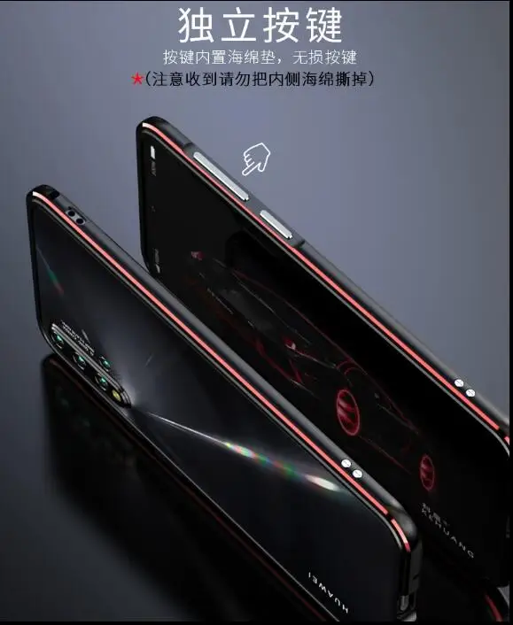 Чехол для huawei Nova 5 pro, алюминиевый чехол-бампер для huawei Nova 5, чехол, роскошная металлическая рамка для Nova 5i P20 Lite, чехол