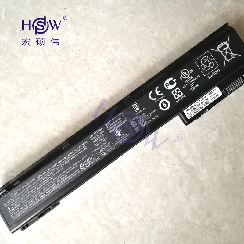 HSW 14.4V 75WH New Laptop Battery AR08XL For HP ZBook 17 15 Mobile Workstation HSTNN-IB4H AR08 707614-141 | Компьютеры и офис