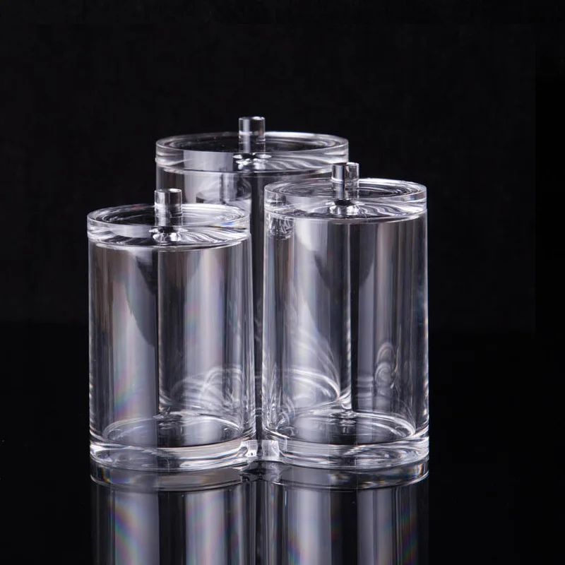 

Clear Cotton Ball and Swab Organizer Storage Lipstick Cosmetic Container