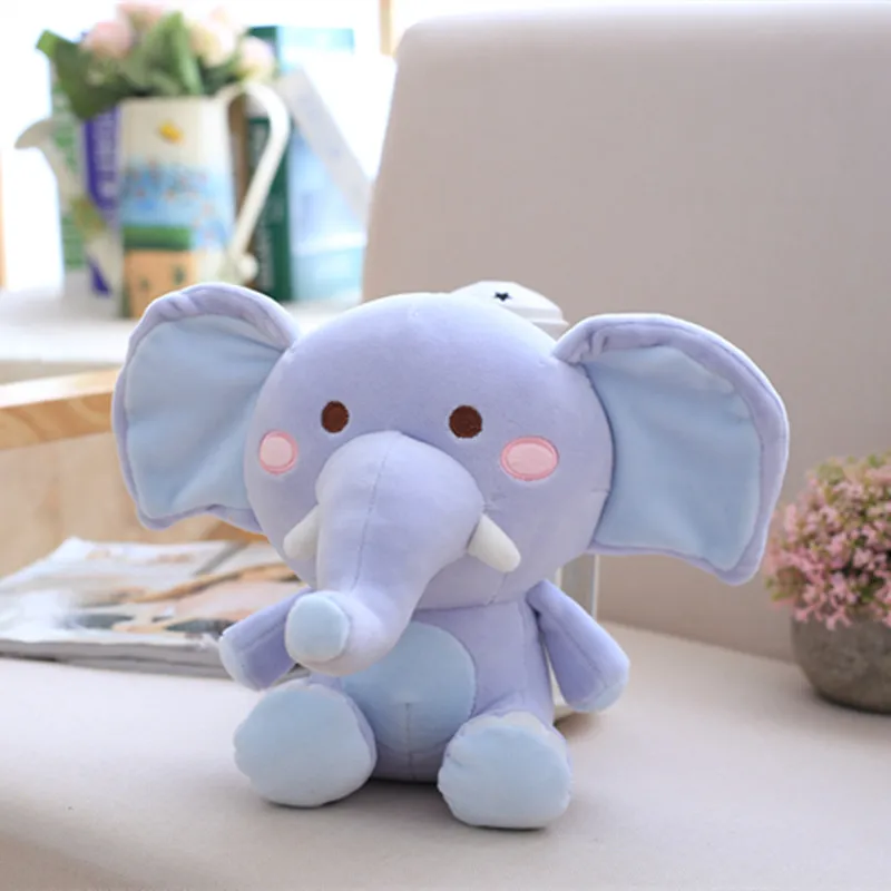 blue Babiqu 1 шт. 22/30 см маленькая сидячий слон кукла с большими ушками плюшевые игрушки, набитое Мягкое Животное, с рисунками из мультфильмов для детей, миленькие в японском стиле(«Каваий»), красивые подарки - Цвет: blue
