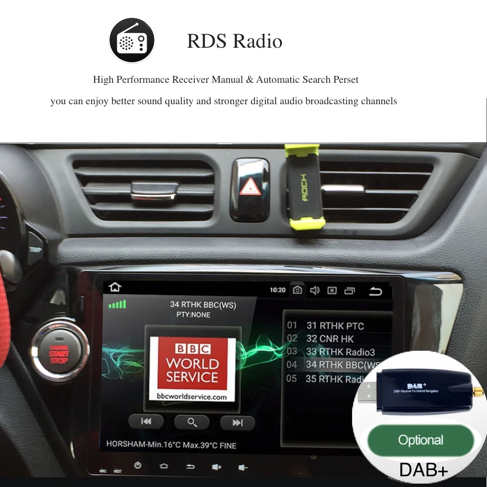Автомагнитола 2 din на android 9 0 GPS Navi для Kia Rio/K2 Авторадио навигация головное