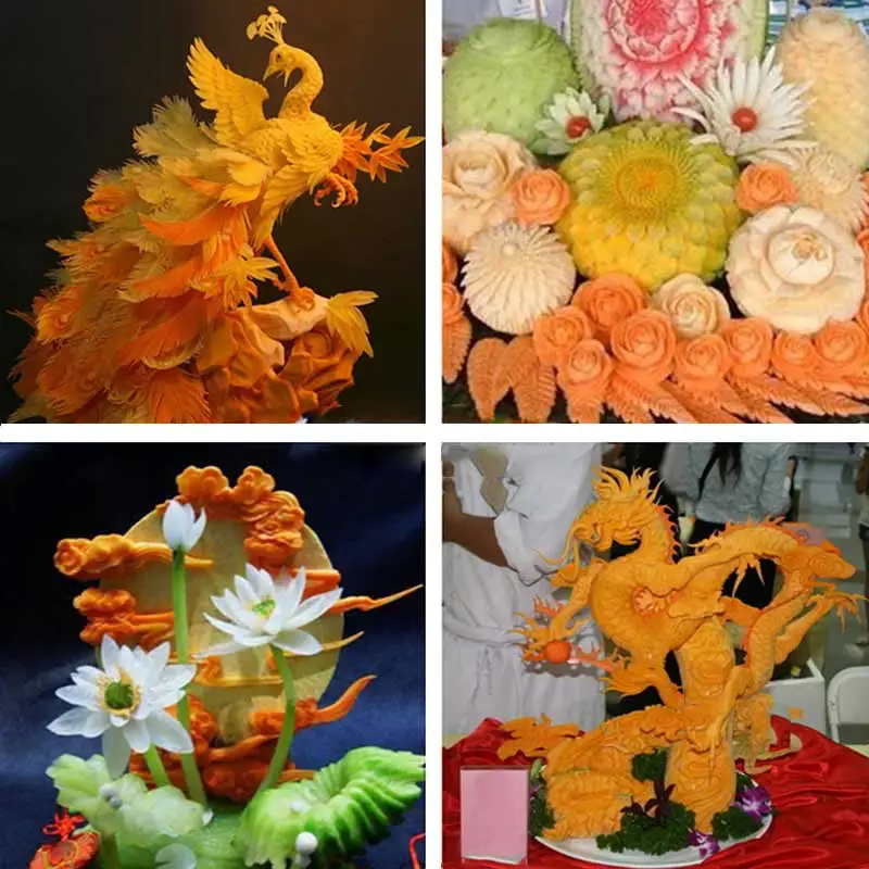 80 шт./компл. инструменты для резьбы декораторы фруктов овощей украшения резки