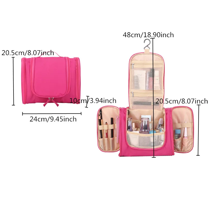 ASFULL Fashion Men Hanging Cosmetic Bag Travel Portable Beautician for Make Up Cosmetics Organizer Women Bathroom Washbag | Дом и сад