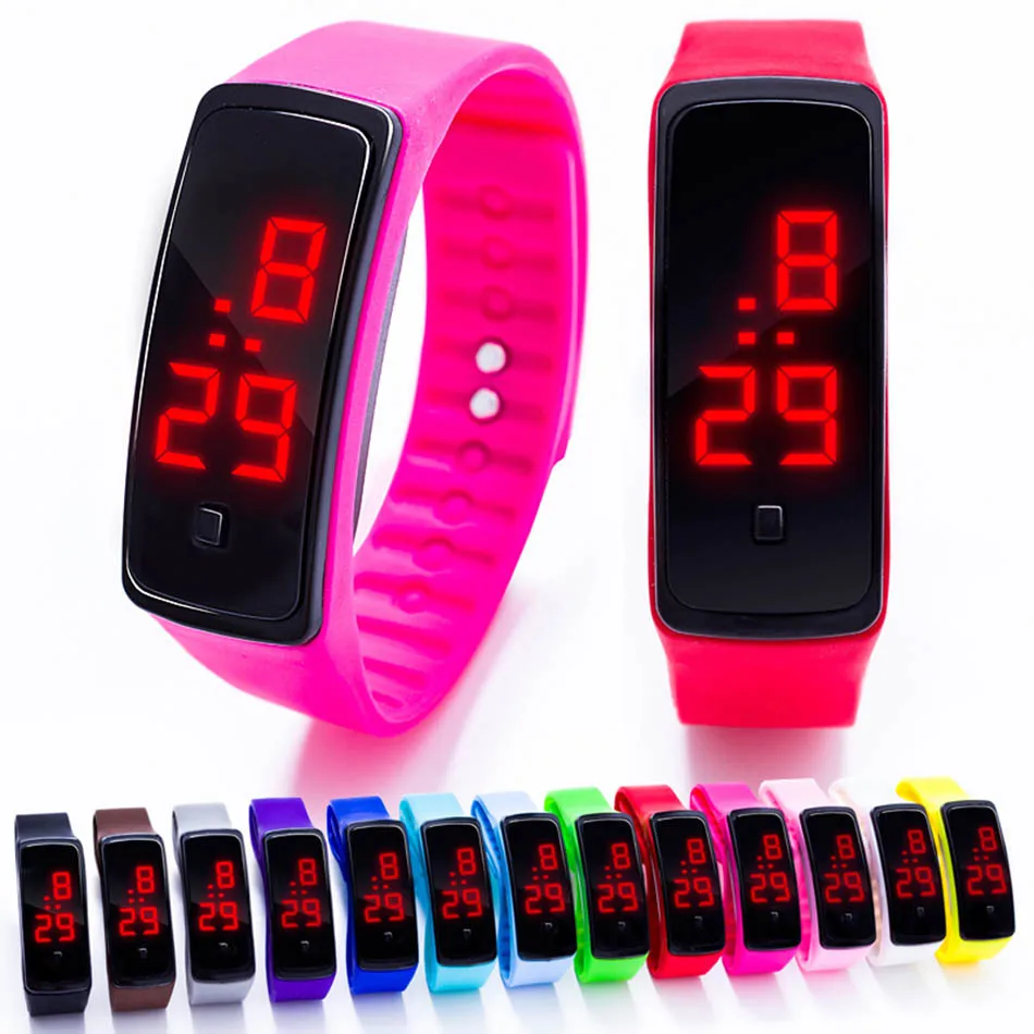 

Simple Children Watch LED Digital Kids Women Sport Electronic Watch Man Ladies Running Clock Bracelet For Boys Girls Gift Hour