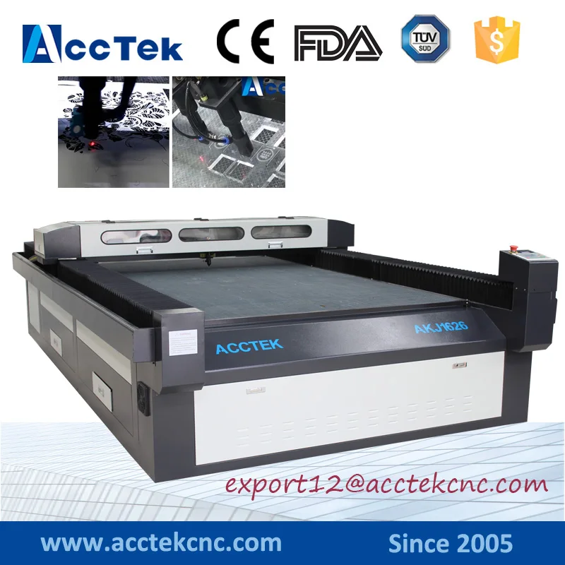 

Лазерный станок с ЧПУ Acctek AKJ1626, машина для лазерной резки плексигласа/акрила