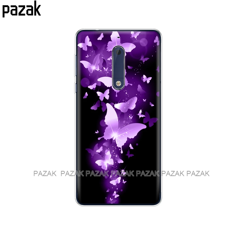 61352 Силиконовый чехол для Nokia 1, 2, 2,1, 3, 3,1, 5, 5,1 plus,, мягкий ТПУ чехол для задней панели телефона, противоударный чехол с принтом, бампер, корпус - Цвет: 61352