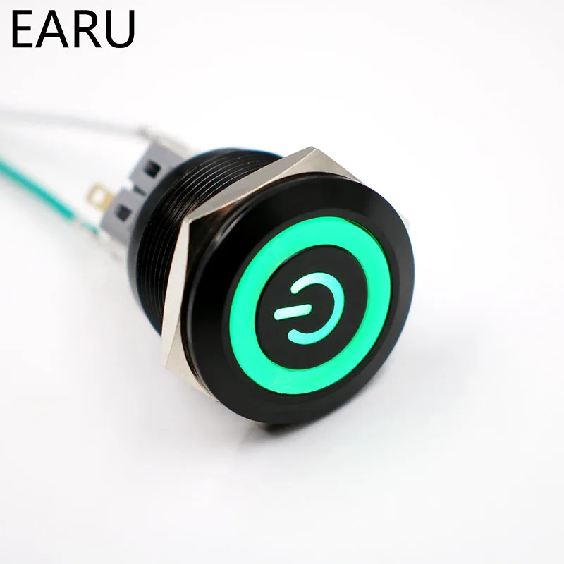 Водонепроницаемый мгновенный светодиодный кнопочный переключатель Doorebll из