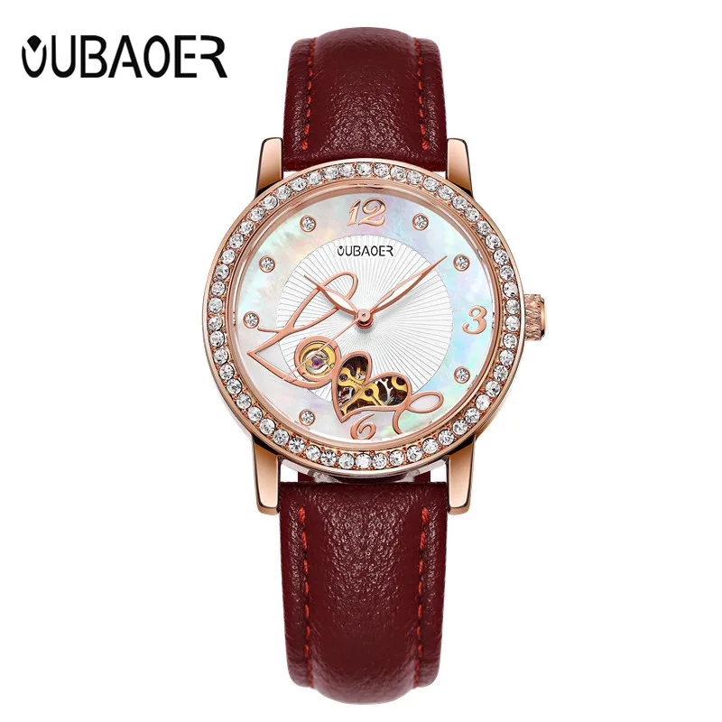 OUBAOER 2017 Dress Automatic Watch Women Watches Ladies Famous Brand Wrist Watch Female Clock Montre Femme Relogio Feminino enlarge