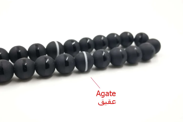 Кристалл Tasbih и Агаты кисточкой популярный стиль черный кристалл мусульманский молитвенный бисер 33 66 99Misbaha бусины Ислам Четки ислам ic подарок