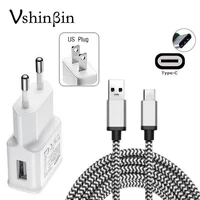 vshinbin 2 in 1 usb wall charger type c sync data cable for lg g7 g6 g5 q6 q8 v30 v20 v30s lg nexus 5x type c cable