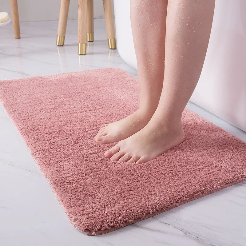 

Indoor Bathroom Rug Non-slip Set Absorbent Dirt Catcher Rectangle Floor Mats Feet Soft Microfiber Home Carpet Anti-skid Bath Mat