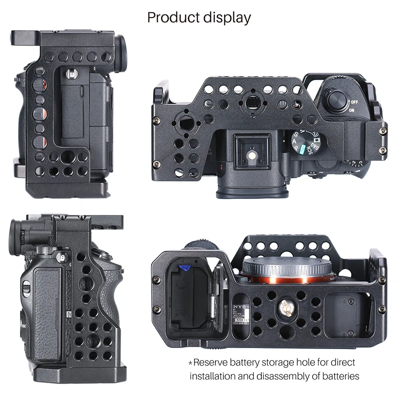 UURig камера клетка для sony A7III Стандартный Arca-style быстросъемная пластина с верхней