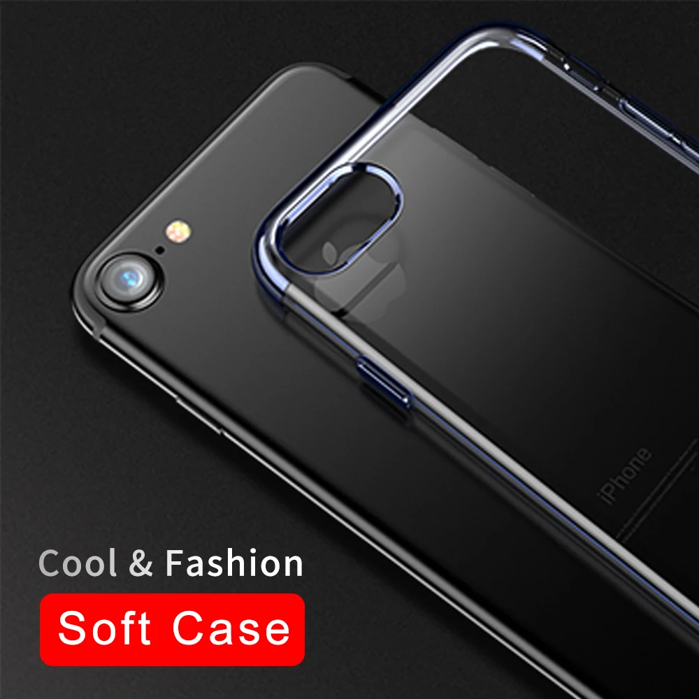 Phone Case For iPhone 7 8 X 3D Transparent Cover 6 S Plus 10 Soft TPU Silicon Shell Capa |