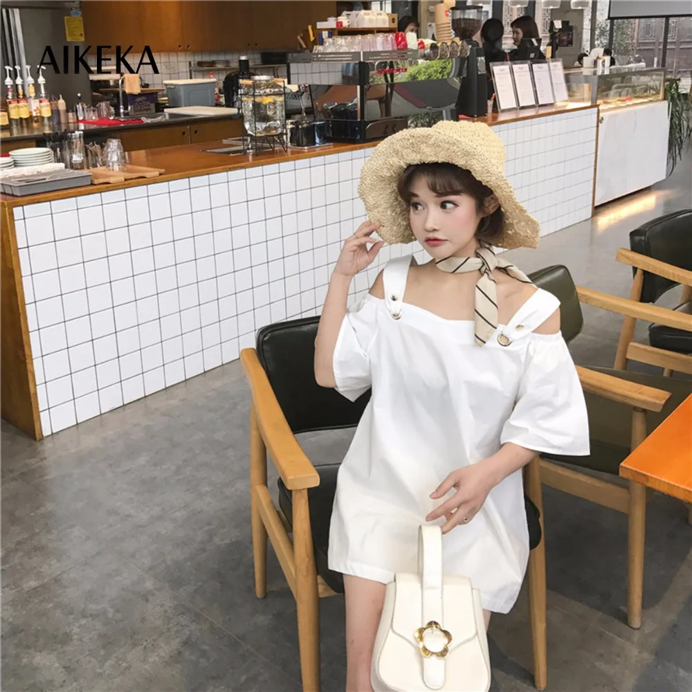 2018 сезон: весна–лето новые модные женские Топ женский блузка рубашка Женщины Slash