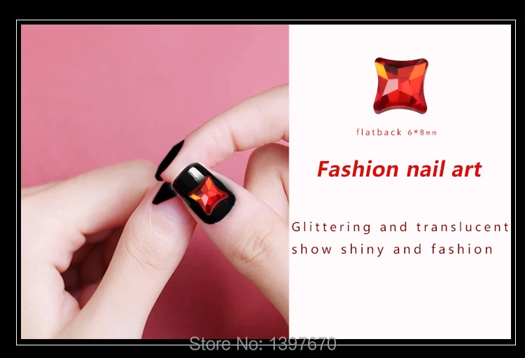 20 шт./упак. siam flatback хрустальные ногти Стразы блестящая стеклянная маникюрная