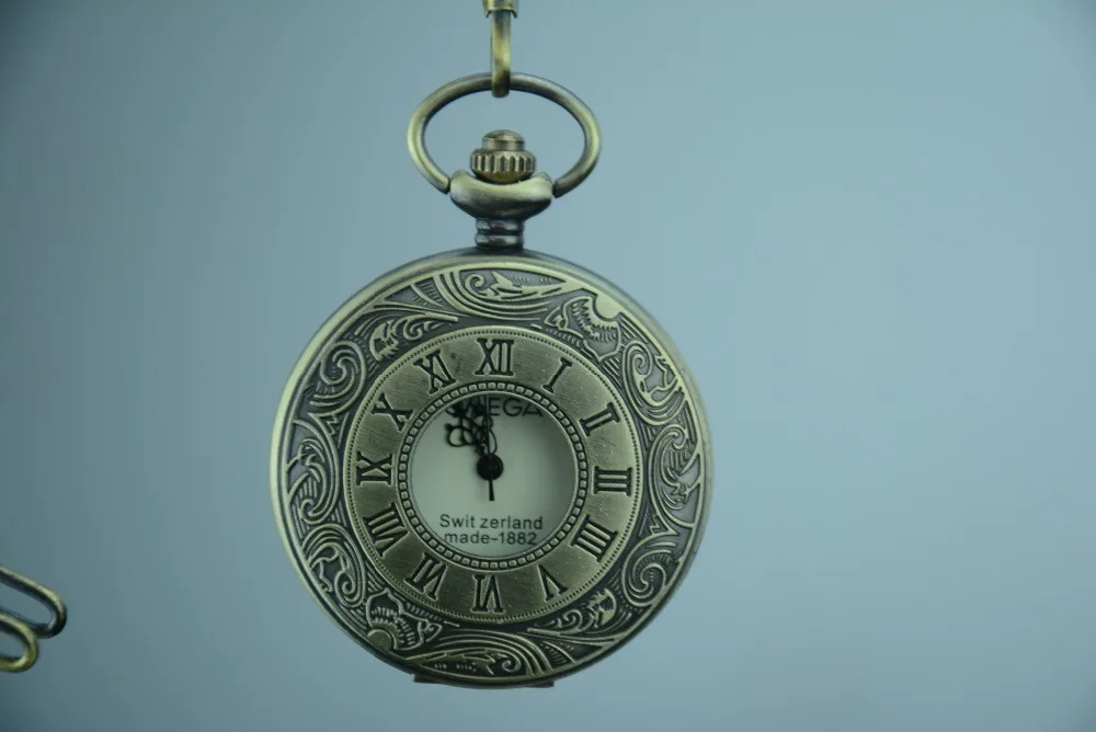 Редкие стеклянные часы в стиле династии старого Цин королевские латунные