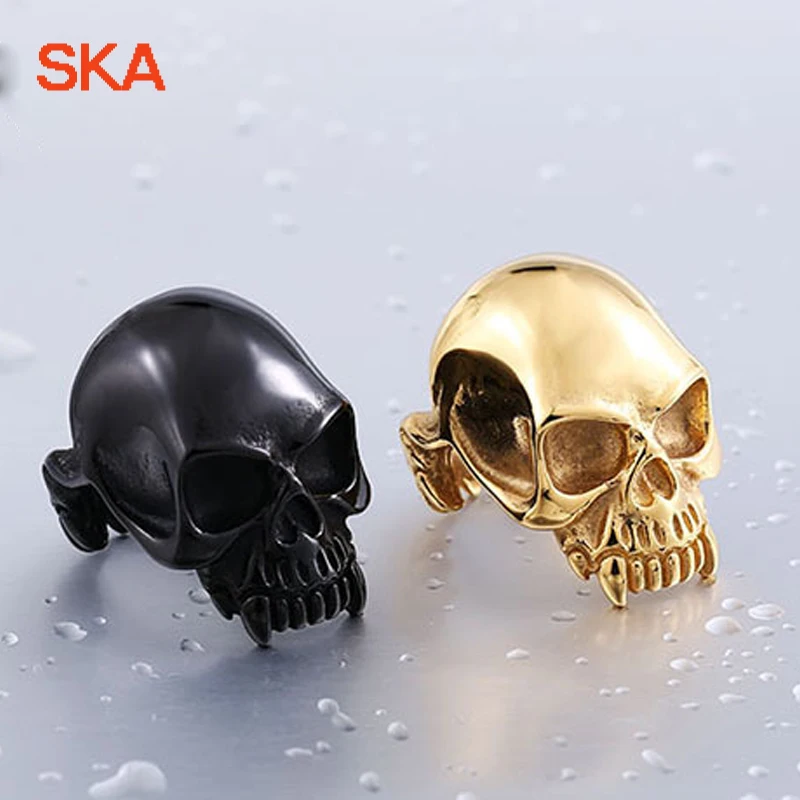 Мужское кольцо в стиле панк из титановой стали 3 цвета | Украшения и аксессуары