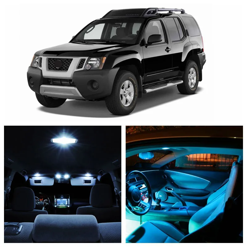 10 шт. светодиодные светильник пы для Nissan Xterra 2005 2015 гг.|interior led lamps|blue ice ledblue light lamp |