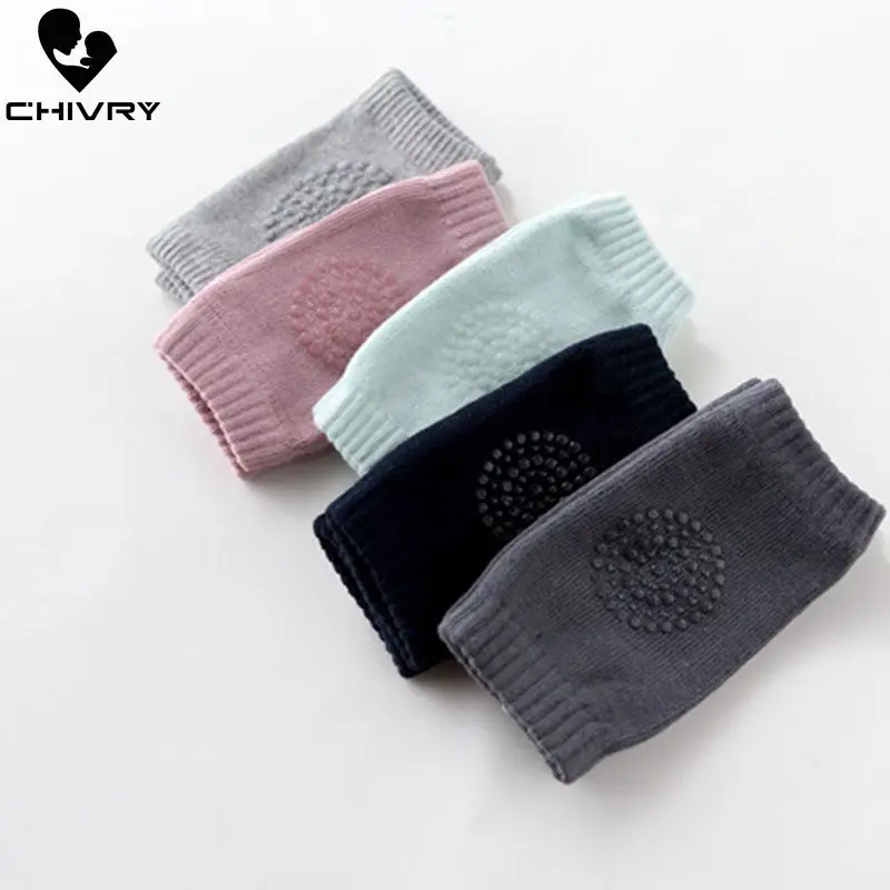 5 пар/лот детские Нескользящие наколенники хлопковый для новорожденных ползания