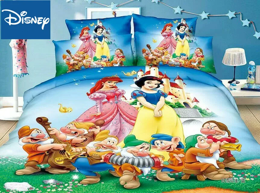 Комплект постельного белья Disney для принцессы декор детской спальни пододеяльник