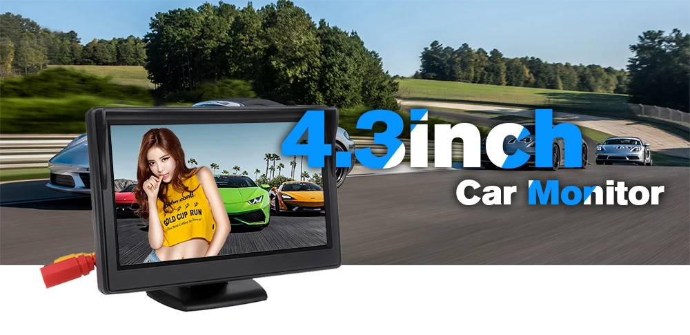 KEELEAD 4," TFT lcd цветной монитор заднего вида+ металлический цветной IP68 Водонепроницаемая камера заднего вида