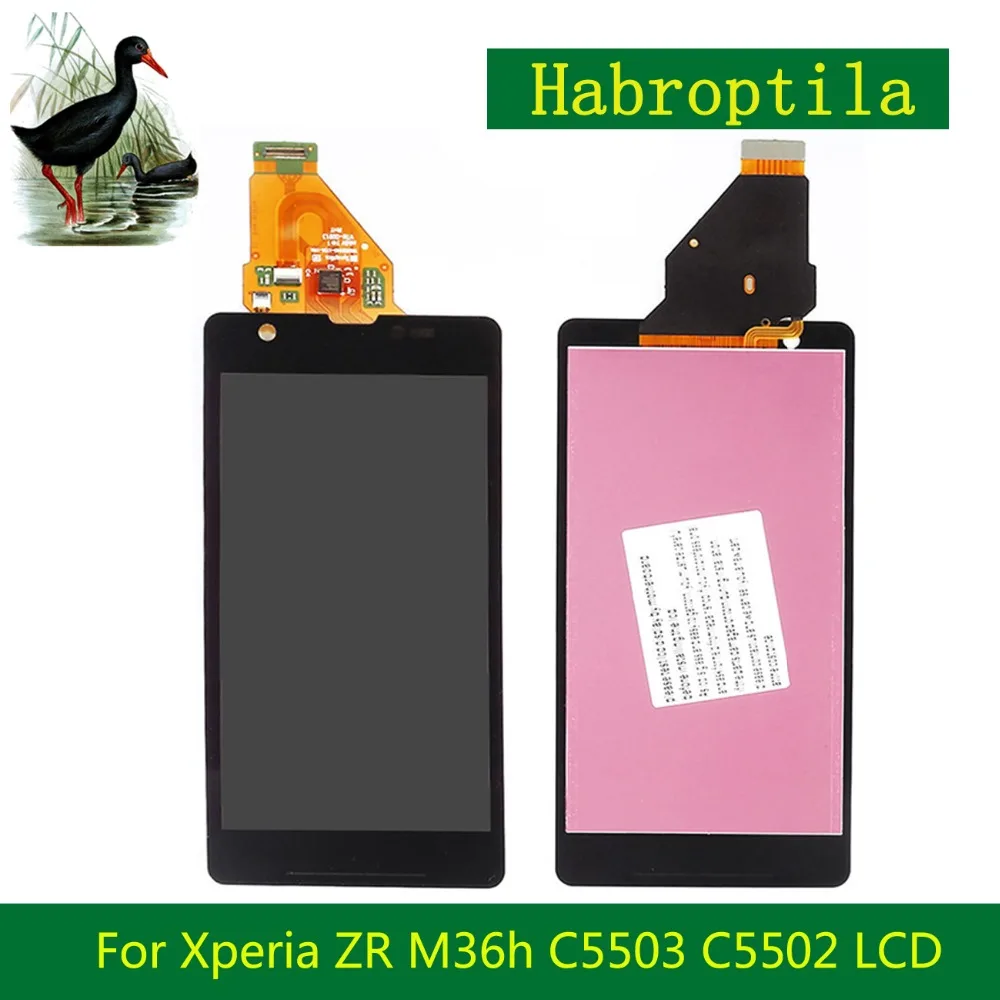 4 6 &quotдля sony Xperia ZR M36h C5503 C5502 Полный ЖК-Дисплей с Сенсорный экран планшета Сенсор