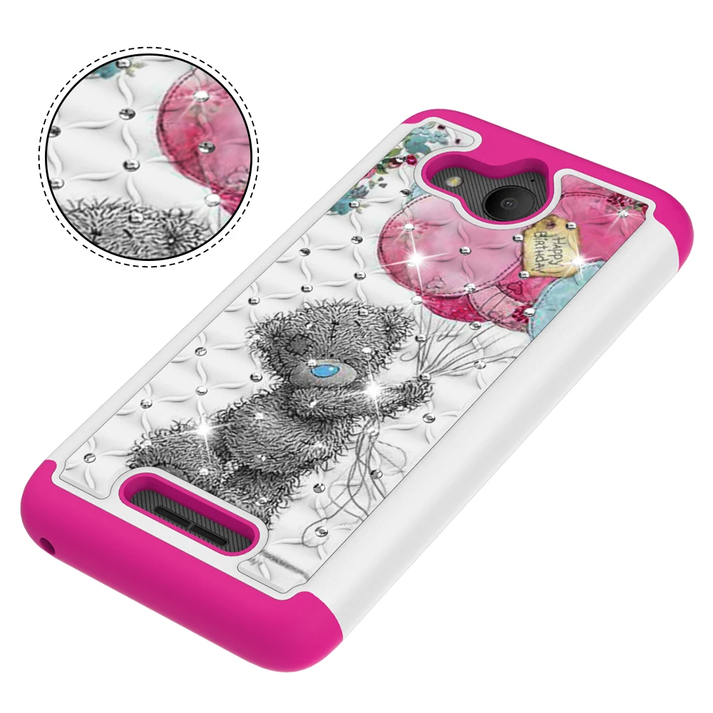 Diamond Phone Case for Alcatel 1X Evolve TCL LX IdealXtra 7 2018 Revvl 2 plus Funda Mandala unicorn eiffel tower cute bear Cover |