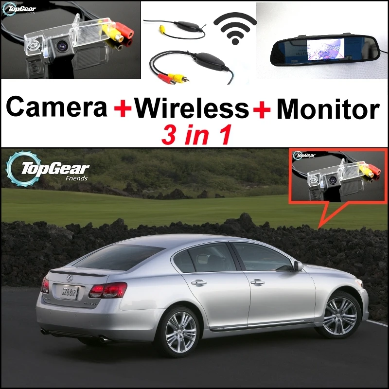 

3in1 Special WiFi Camera + Wireless Receiver + Mirror Parking System For LEXUS GS S190 MK3 2005~2011