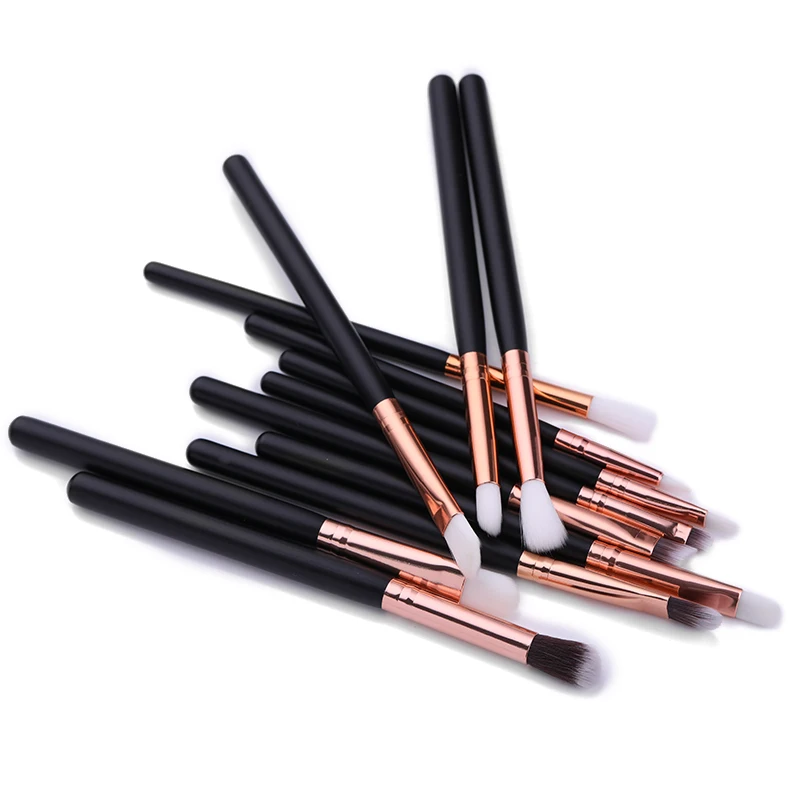 12 шт./набор макияж тени для век Кисть смешивания Пудра основа красота мягкие