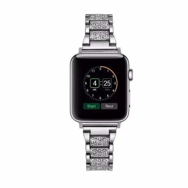 Роскошный ремешок для часов Apple Watch Series 1 2 3 наручный ремешок, сделанный кристаллическим бриллиантовым ремешком для Apple Watch Series iWatch