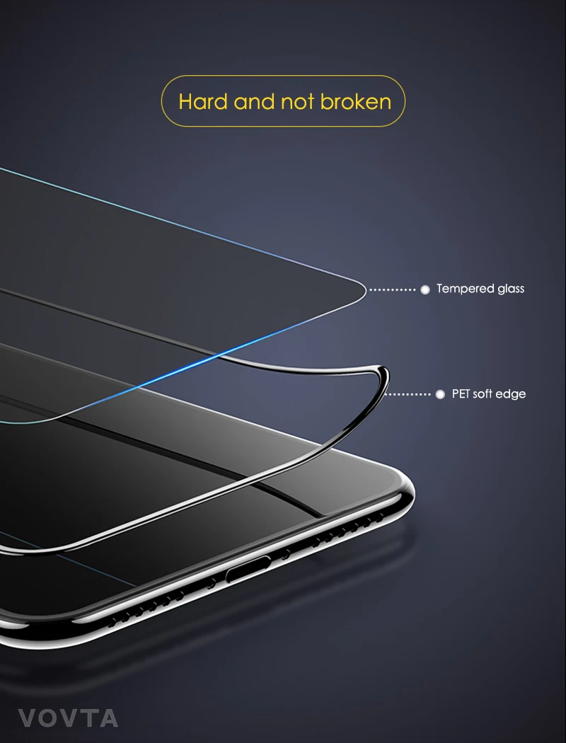 Защитное стекло VOVTA для iPhone 7, протектор экрана iPhone 8, Xr, Xs, Xs, макс. закаленное стекло на iPhone X, 6, 6s, 7, 8 Plus, Xs, стекло