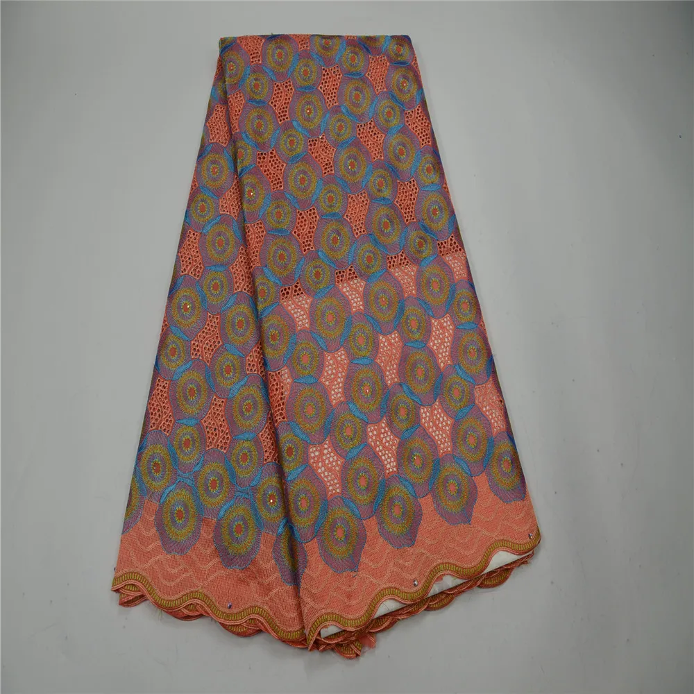 HFX новейшее Африканское хлопковое кружево швейцарская вуаль ткань высокого