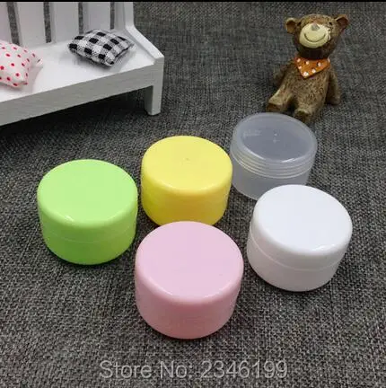 

100G 100ML Round Plastic Cream Box, Cosmetic Sample Packing Container, Empty Skin Care Pot, Powder Box, 30pcs/lot
