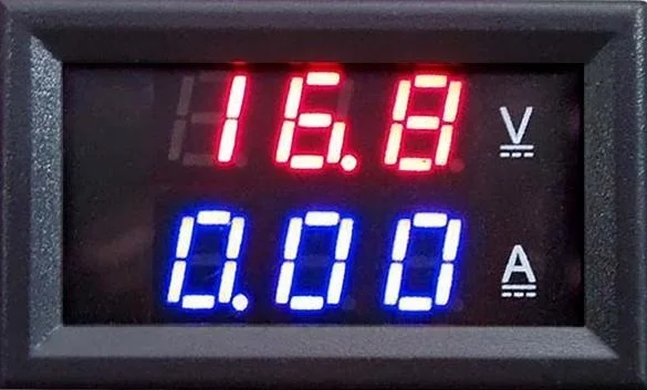 DHL 100 pieces Car voltage current meter Digital Ammeter Voltmeter DC 0-100V/10A 4 wire dual LED Display | Инструменты