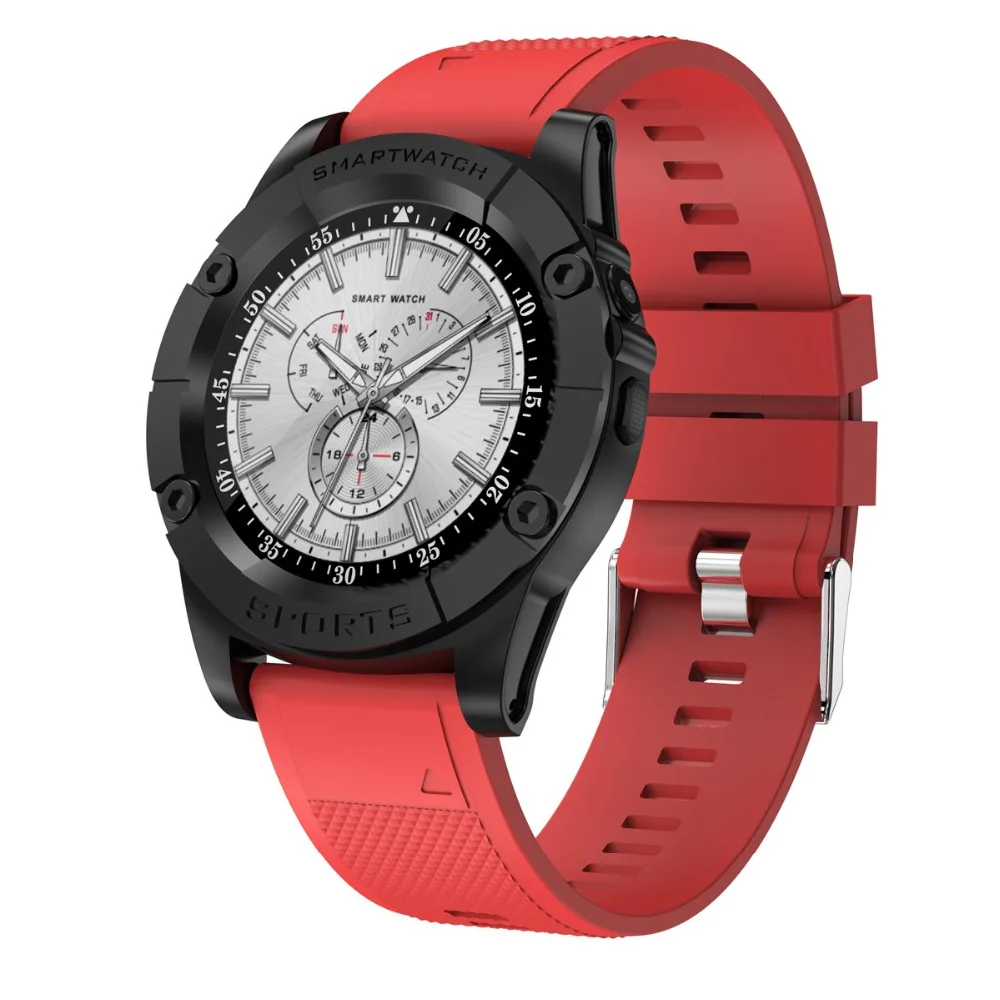 Red Standard Смарт-часы-телефон для мужчин с поддержкой sim-карты TF, шагомер, HD камера, круглые Bluetooth умные часы, фитнес-трекер для телефона Android IOS - Цвет: Red Standard