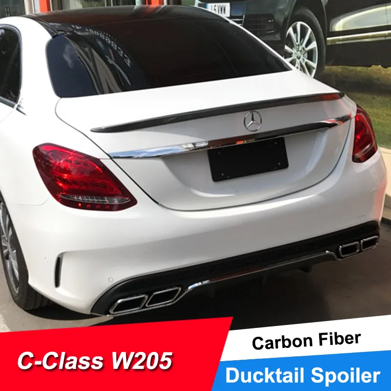 JNCFORURC задний спойлер для багажника Mercedes Benz C класса W205 C180 C200 C63 материал из