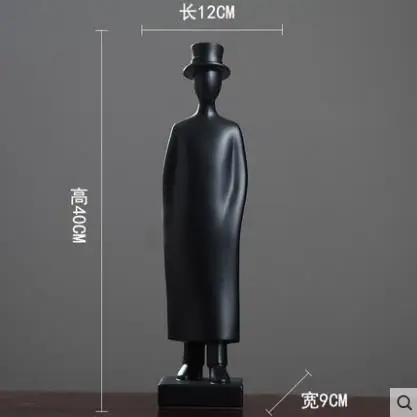 Creative simulation European gentleman character statue model crafts home office desktop decorations | Дом и сад
